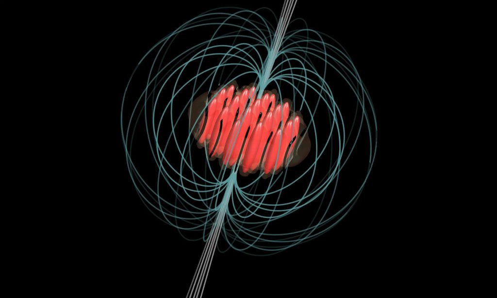 I gas quantistici ultrafreddi composti da atomi dipolari costituiscono una piattaforma ideale per simulare i meccanismi in atto all'interno delle stelle di neutroni. Crediti: University of Innsbruck