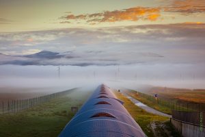 Uno dei bracci del rivelatore Virgo. Crediti: Ego/Virgo/Massimo d’Andrea